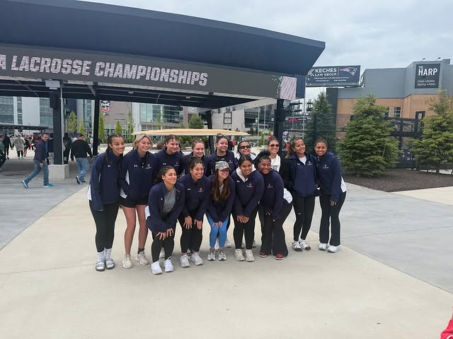 Dominican Republic Lacrosse athletes at a championship venue